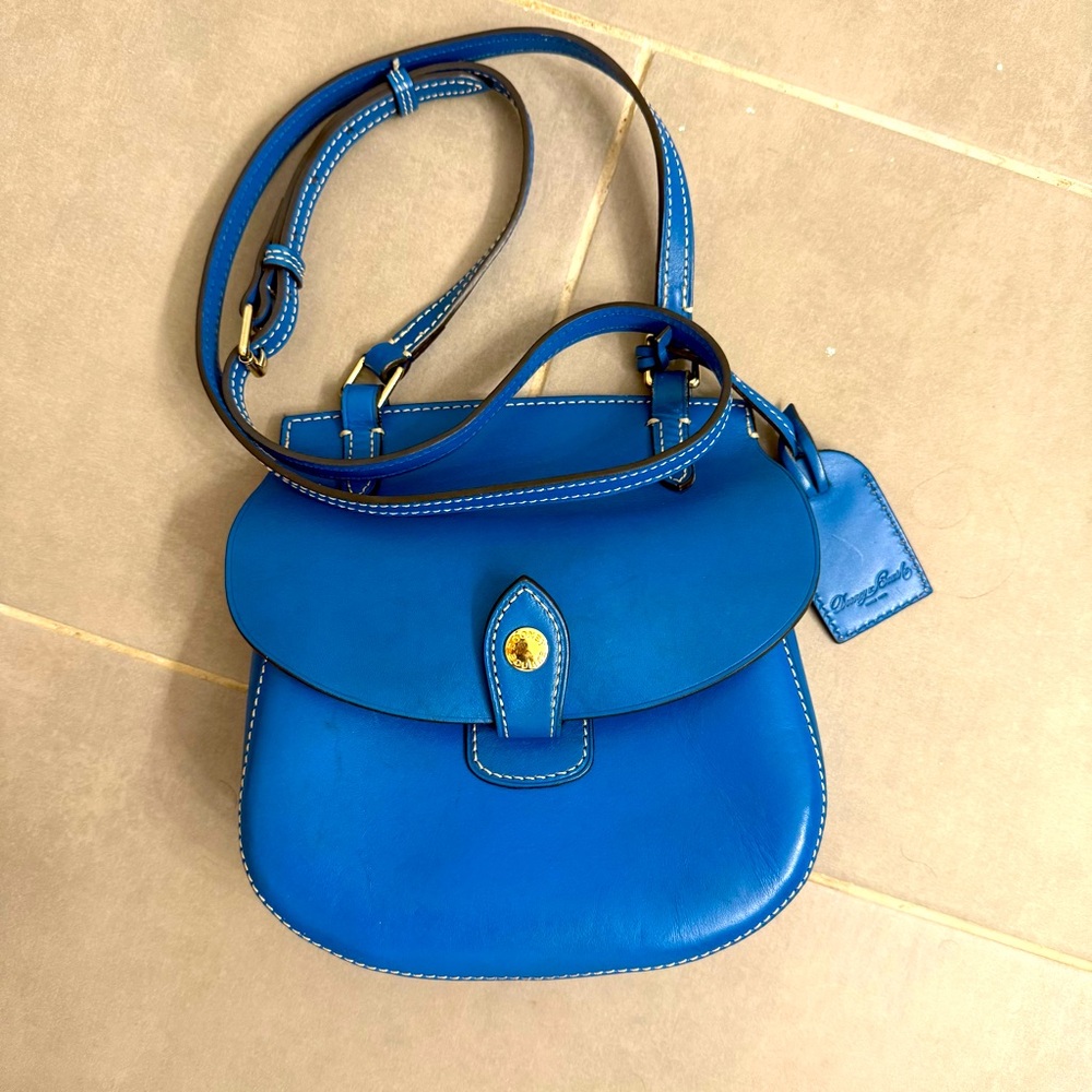 Dooney & Bourke Blue Leather Crossbody Bag